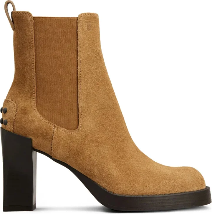 80mm suede Chelsea boots