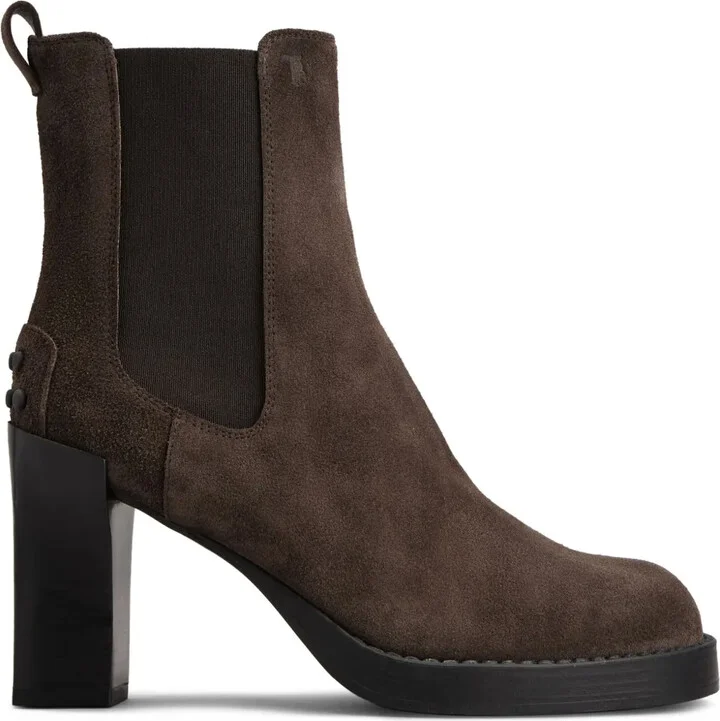 80mm suede Chelsea boots