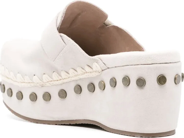 80mm Suede Clogs - Image 3