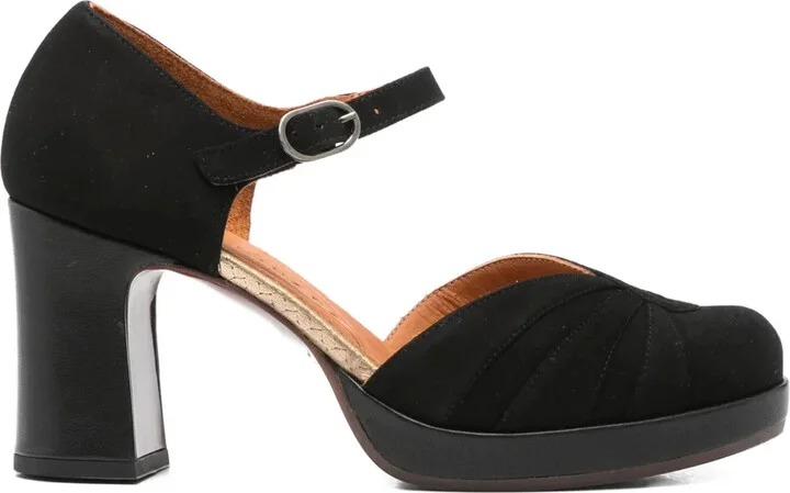 80mm Suede Heeled Pumps