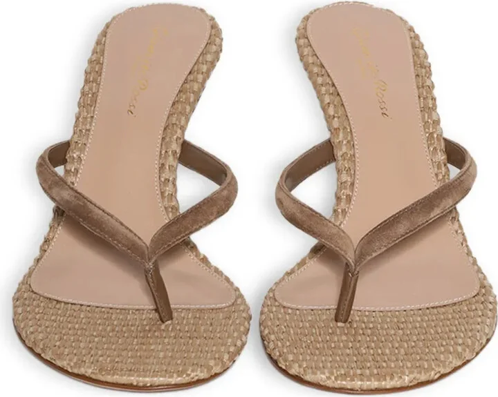 80mm Suede Heeled Sandals - Image 2