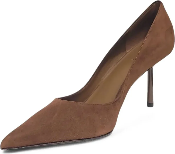 80mm Suede Pointed-Toe Pumps - Image 3