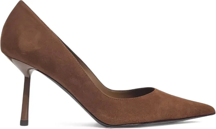 80mm Suede Pointed-Toe Pumps