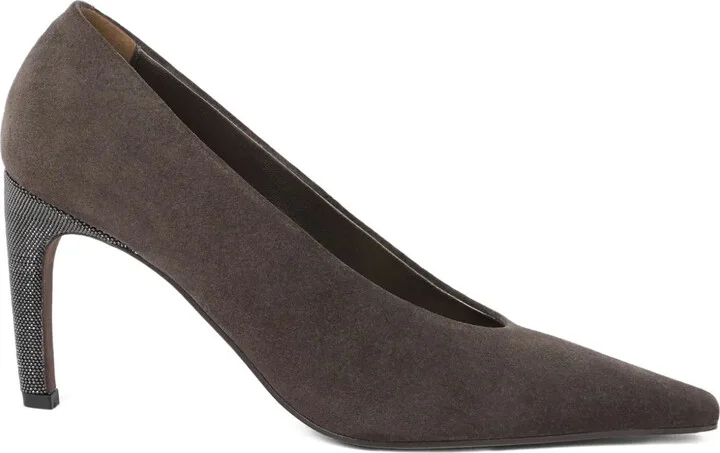 80mm Suede Pumps