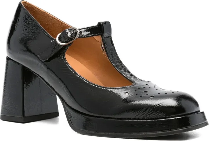 80mm T-bar block-heel pumps - Image 2