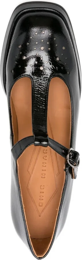80mm T-bar block-heel pumps - Image 4