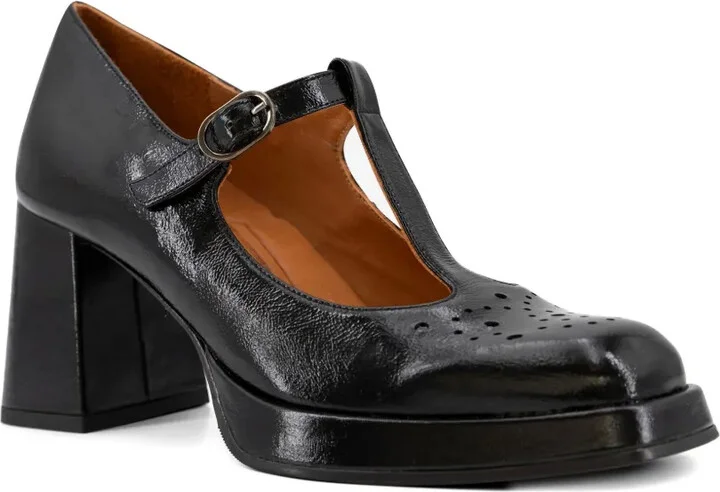80mm T-bar block-heel pumps - Image 2
