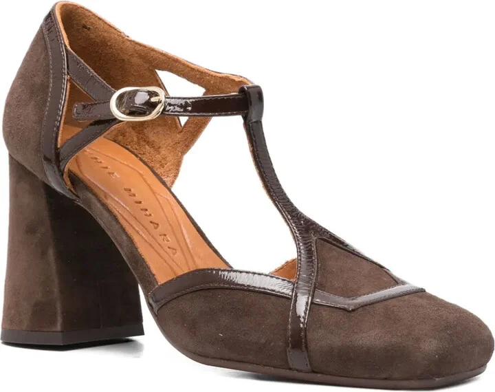 80mm T-bar block-heel pumps - Image 2
