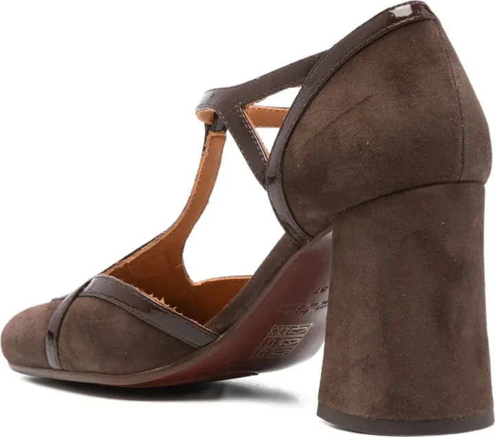 80mm T-bar block-heel pumps - Image 3