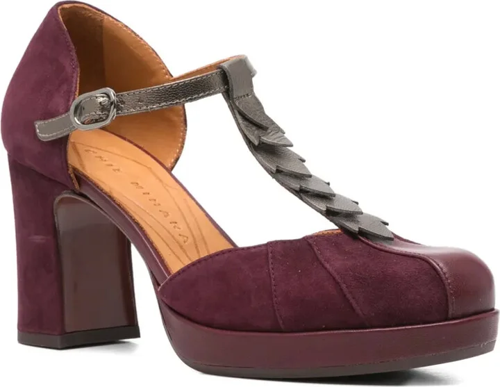 80mm T-bar heeled pumps - Image 2
