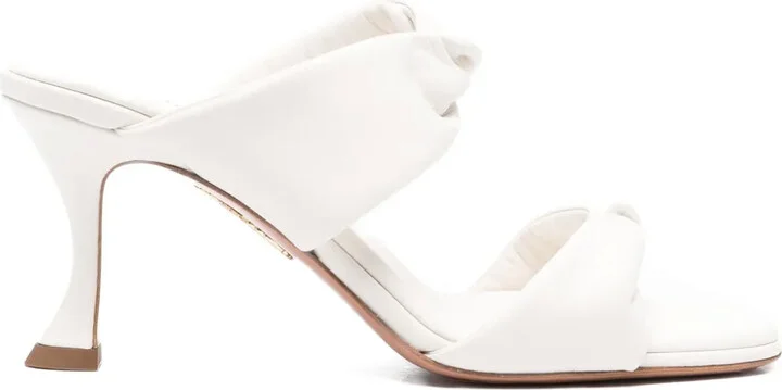 80mm Twist leather sandals