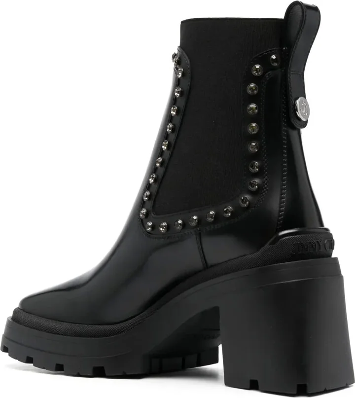 80mm Veronique leather boots - Image 3