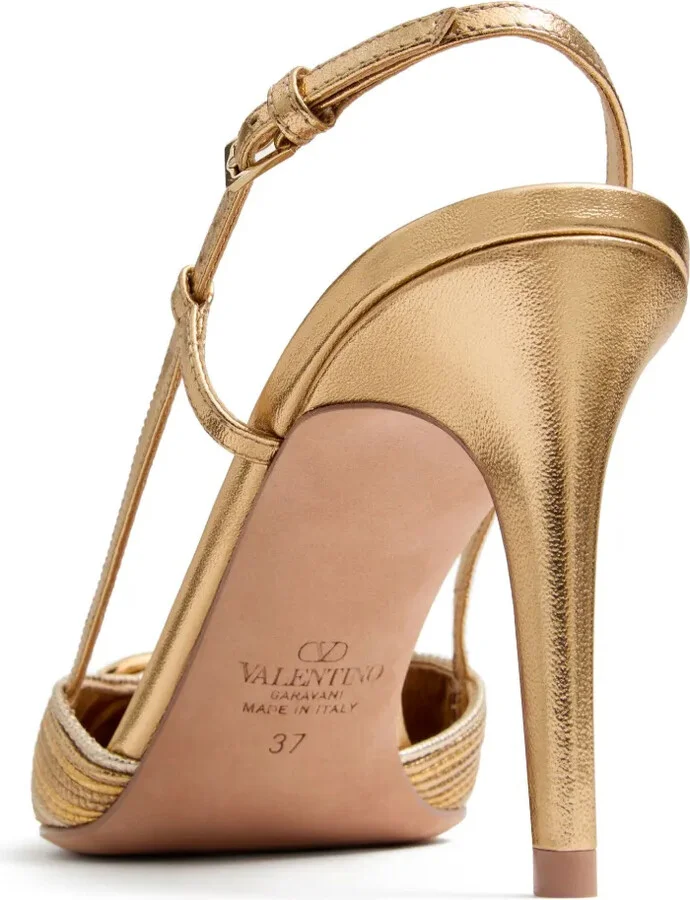 80mm VLogo Signature slingback pumps - Image 5