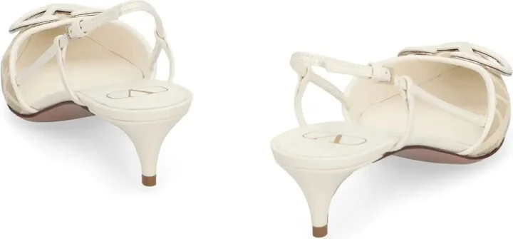 80mm VLogo Signature slingback pumps - Image 4