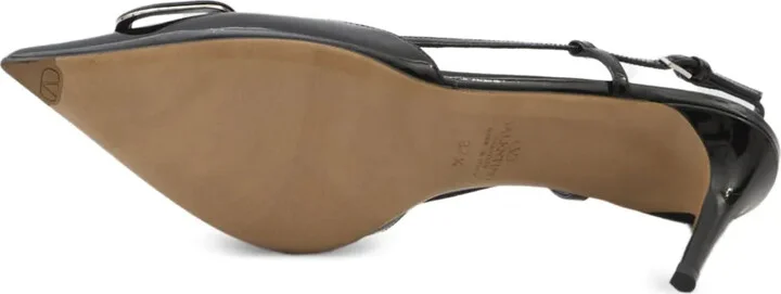 80mm VLogo Signature slingback pumps - Image 5