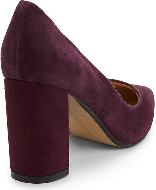 80MM Winnie Block Heel Suede Pumps - Image 3