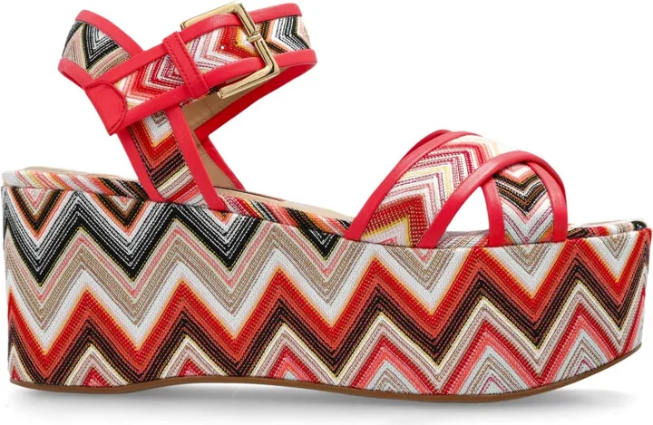 80mm Zigzag platform sandals