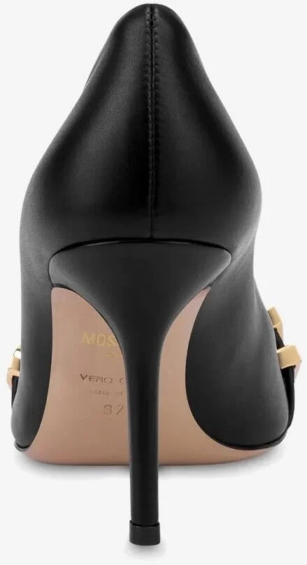 85 Crystal Embellished Logo Pumps in Calf Leather - Image 2
