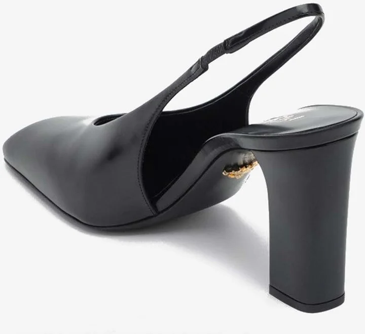 85 Leather Slingback Pumps - Image 2