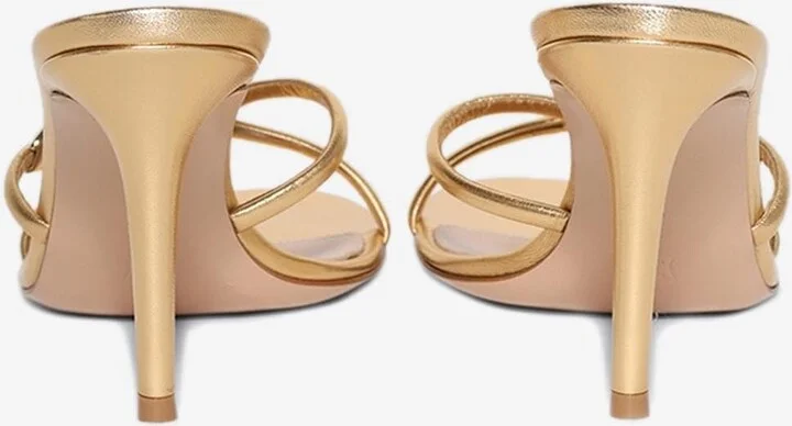 85 Metallic Leather Sandals - Image 2