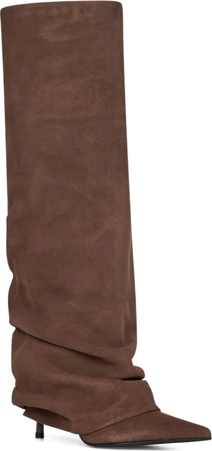 85 Mm Draped-Cuff Leather Boots - Image 2