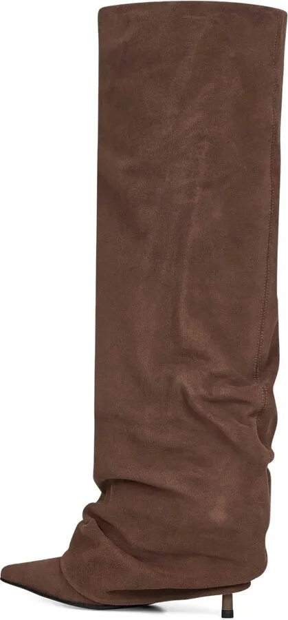 85 Mm Draped-Cuff Leather Boots - Image 3