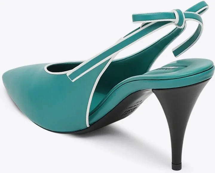 85 Nappa Leather Slingback Pumps - Image 2