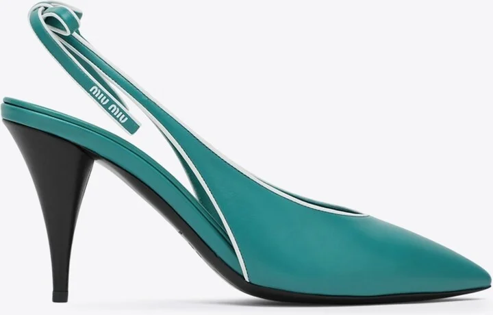 85 Nappa Leather Slingback Pumps