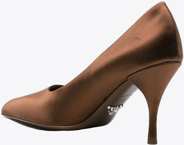 85 Pointed-Toe Satin Pumps - Image 2