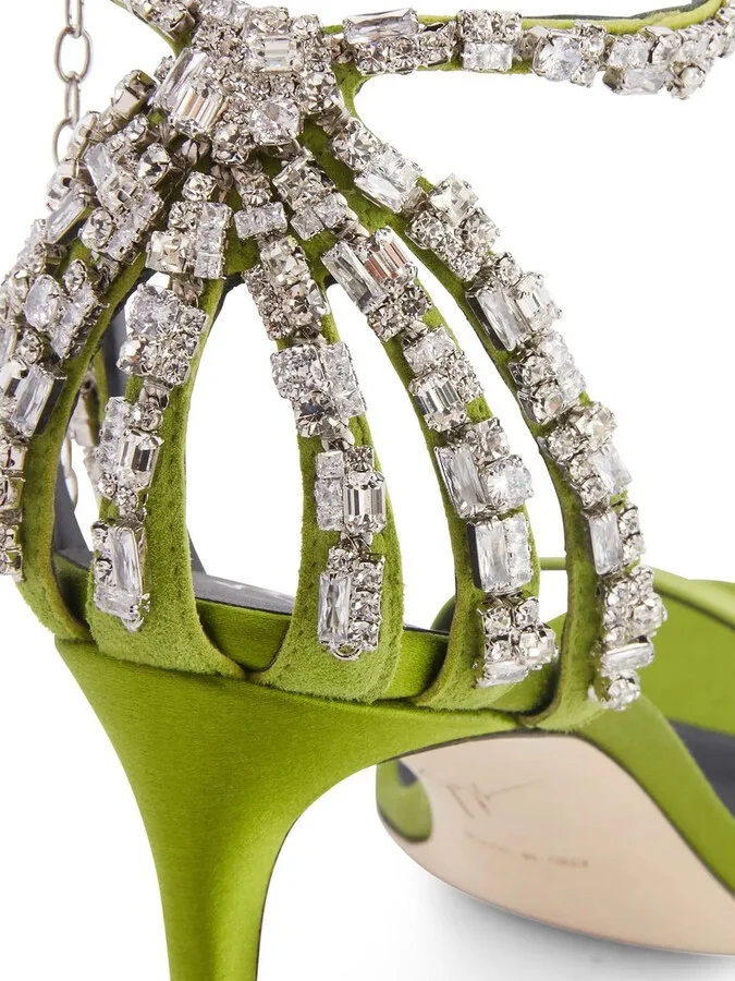 85mm Adele crystal sandals - Image 4