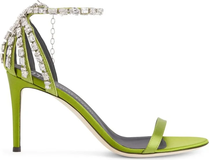 85mm Adele crystal sandals