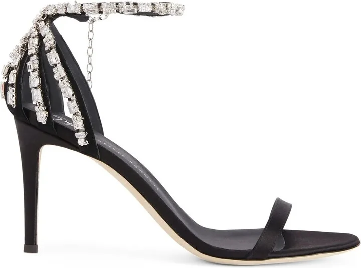 85mm Adele crystal sandals