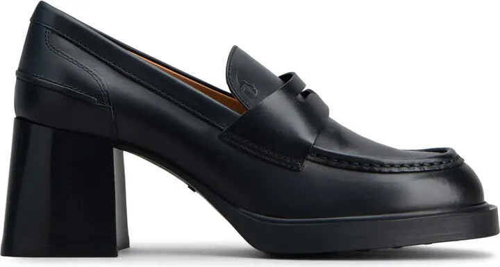 85mm Almond-Toe Leather Pumps