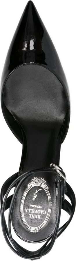 85mm Ankle-Strap Pointed-Toe Pumps - Image 4
