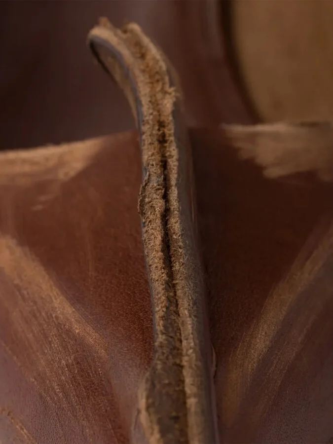 85mm Antiqued leather pumps - Image 4