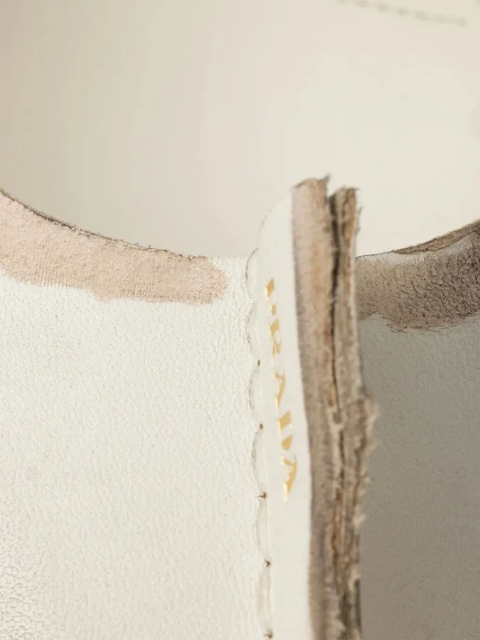 85mm Antiqued leather pumps - Image 4
