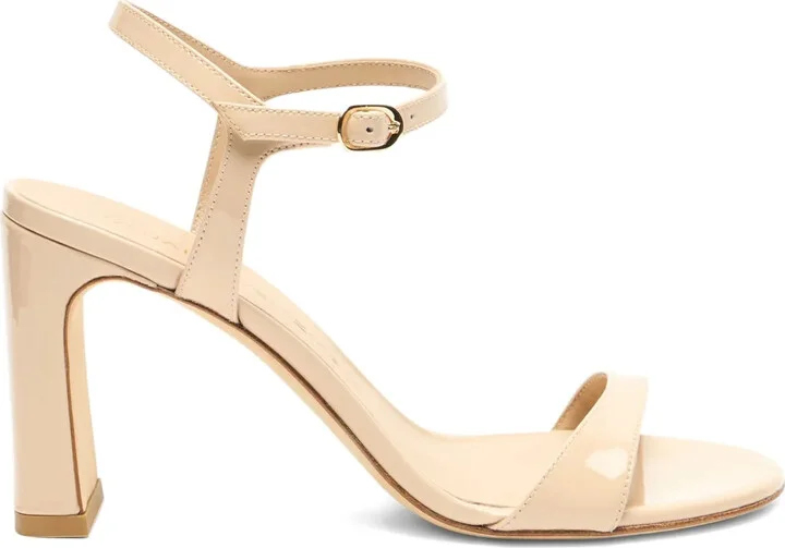 85mm Babette 85 patent leather ankle-strap sandals