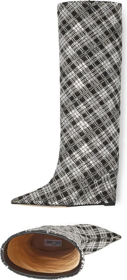 85mm Blake checked boots - Image 4
