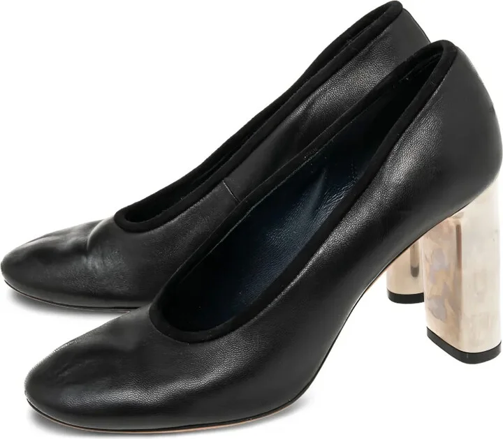 85mm Block-Heel Almond-Toe Pumps - Image 2