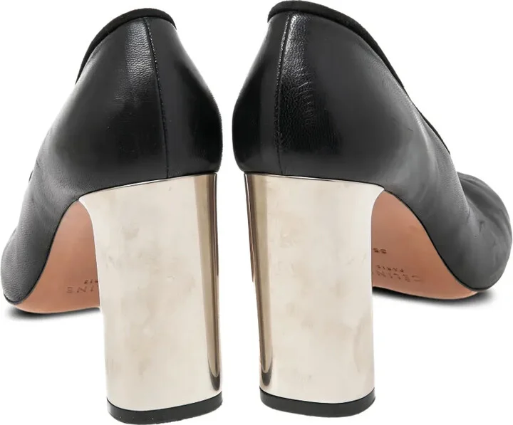 85mm Block-Heel Almond-Toe Pumps - Image 4
