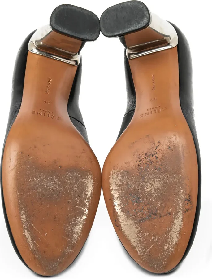 85mm Block-Heel Almond-Toe Pumps - Image 5