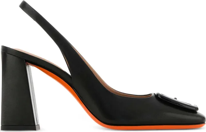 85mm Block-Heel Slingback Pumps