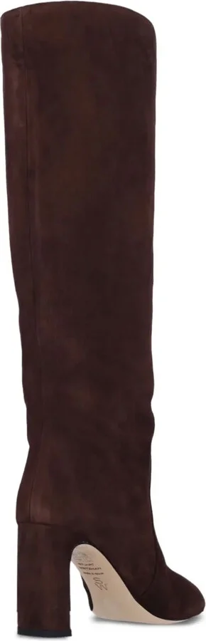 85mm Block-Heel Suede Boots - Image 3