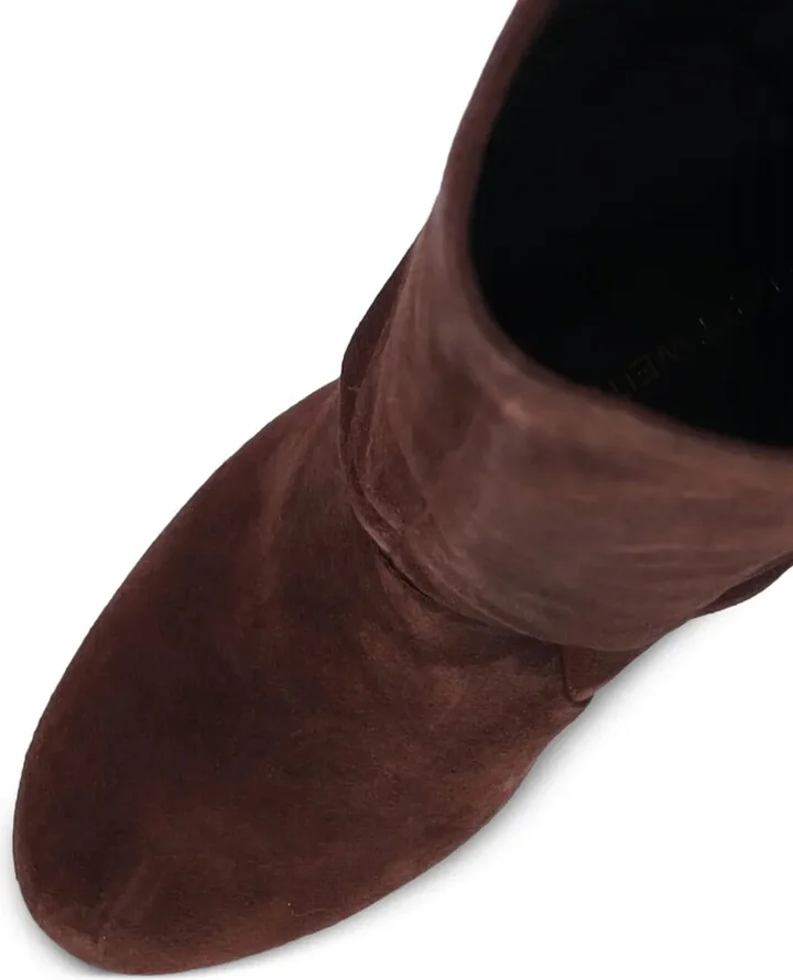 85mm Block-Heel Suede Boots - Image 4