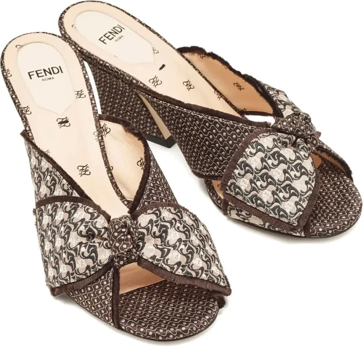85mm Bow-Detailing Heeled Sandals - Image 2