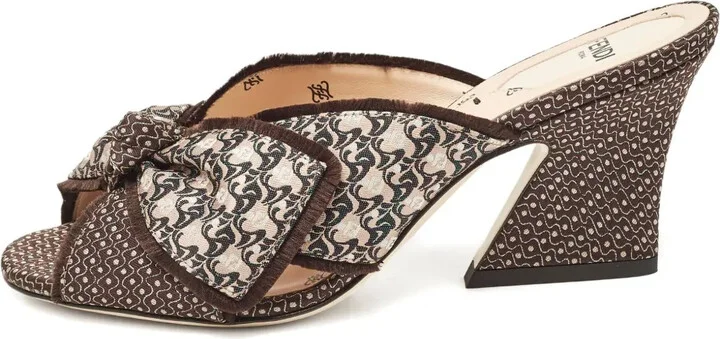 85mm Bow-Detailing Heeled Sandals