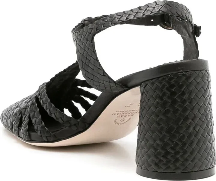 85mm Braided Leather Sandals - Image 3