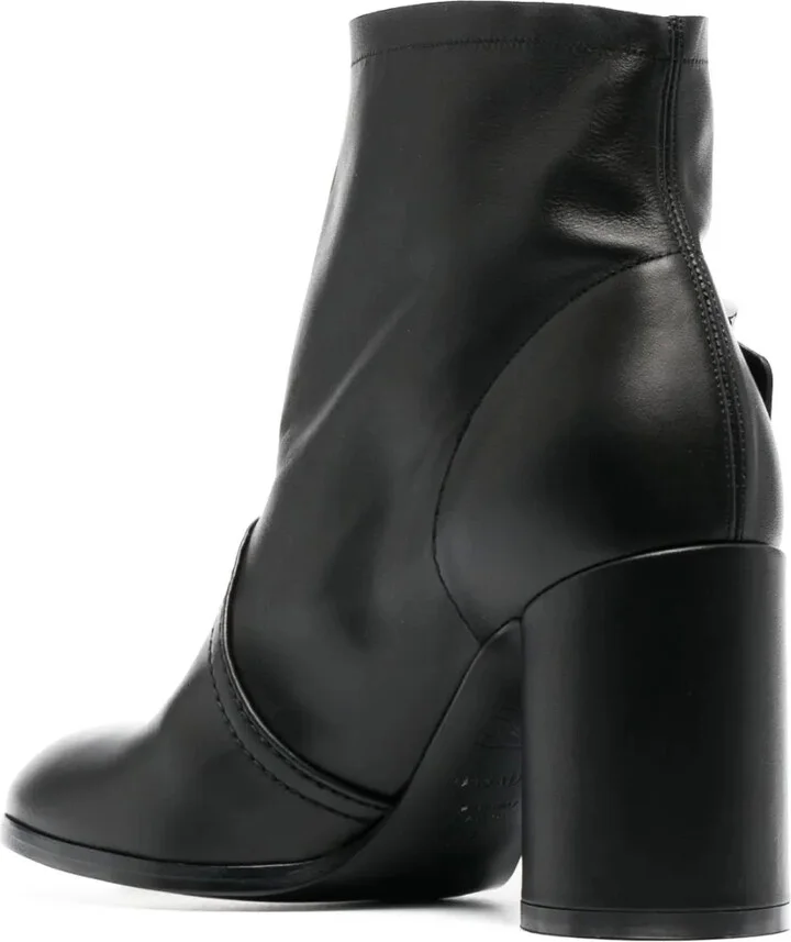 85mm Buckle-Detail Ankle Boots - Image 3