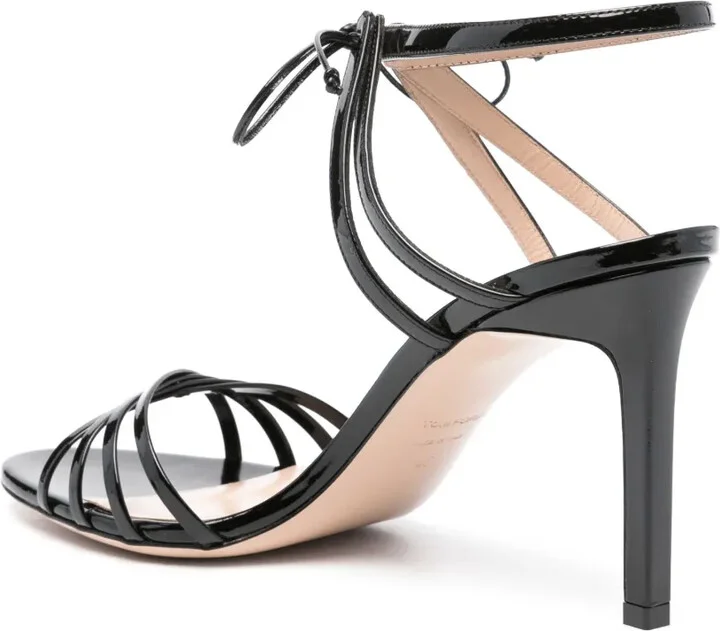 85mm Caged Leather Sandals - Image 3