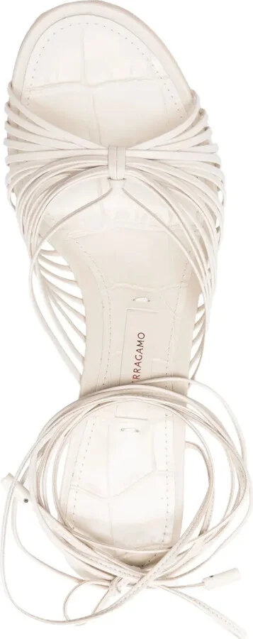 85mm Caged Leather Sandals - Image 4